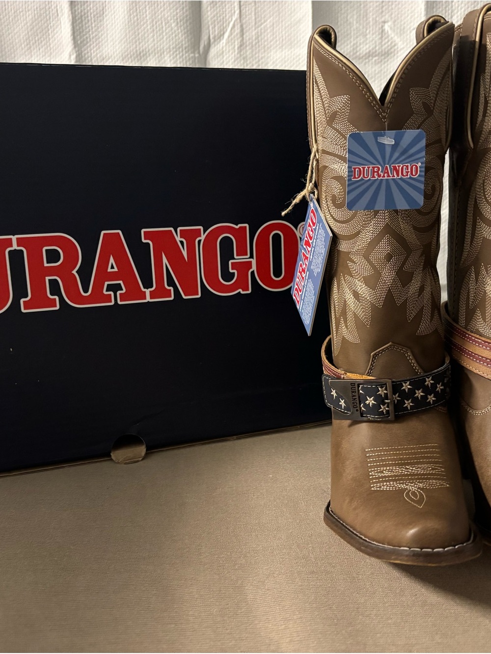 ✨ Durango Crush American Flag Buckle Western Boot | Brown | Size 7 | NWT